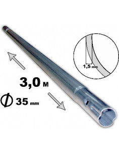 MASTIL ANTENA 3M GALVANIZADO APILABLE