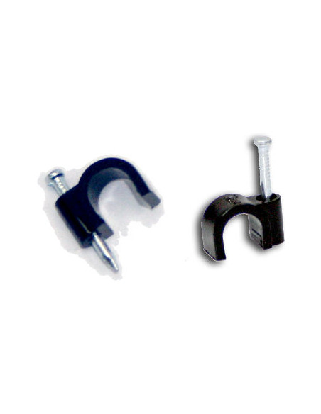 GRAPAS SUJECCION A PARED COAXIAL CAJA 100 U  NEGRA