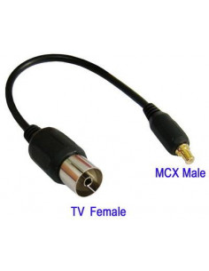 ADAPTADOR TV HEMBRA A MCX MACHO 0 15 M