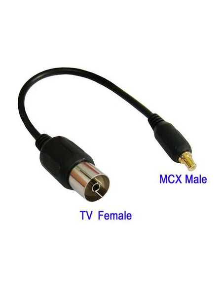 ADAPTADOR TV HEMBRA A MCX MACHO 0 15 M