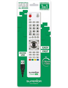 MANDO TV PROGRAMABLE SUPERIOR FREEDOM 1 EN 1BLANCO