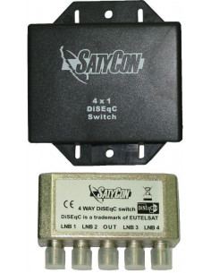 CONMUTADOR DISEQC 4X1  2 0  SATYCON