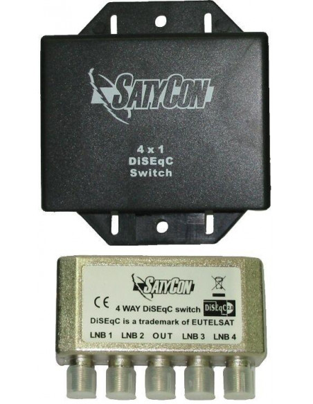 CONMUTADOR DISEQC 4X1  2 0  SATYCON