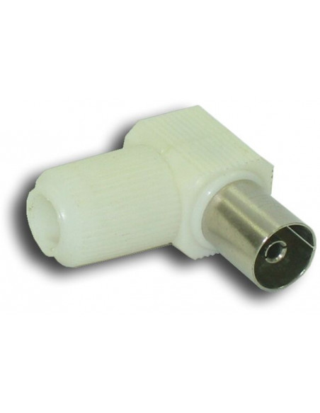 CONECTOR ANTENA TV HEMBRA ECO ACODADO