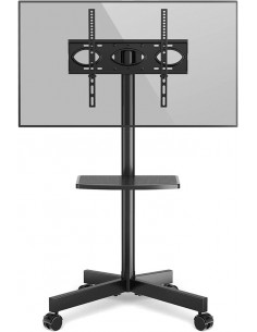 SOPORTE TV SUELO CON RUEDAS VESA 400X400 40KG