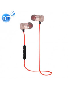 AURICULARES MAGNETICOS SPORT BLUETOOTH STEREO ROJO
