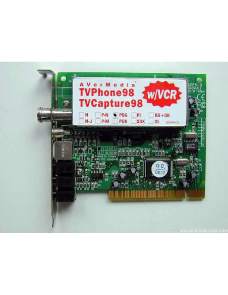 TARJETA DE TV PARA PC AVERMEDIA TVPHONE98 USADA 