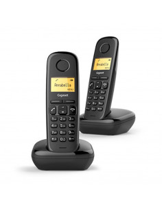 TELEFONO FIJO INALAMBRICO GIGASET A170 DUO NEGRO