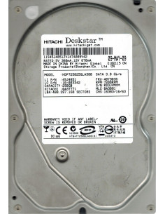 DISCO DURO HDD 3 5  SATA 250GB HITACHI HDP725025GL
