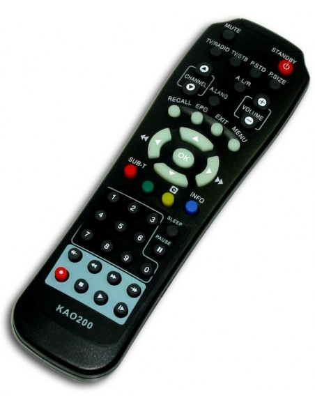 PACK x10 - MANDO SATELITE PARA KAON KAO200 - NEGRO