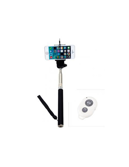 BASTON EXTENSIBLE SELFIE BLUETOOTH MOVIL NEGRO