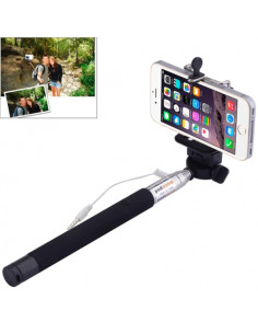BASTON EXTENSIBLE SELFIE MOVIL NEGRO