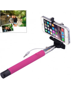 BASTON EXTENSIBLE SELFIE MOVIL ROSA