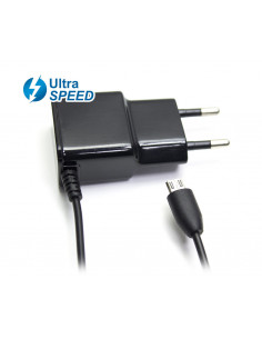 CARGADOR CASA MICROUSB ULTRASPEED  NEGRO USADO