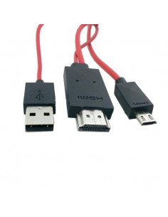 CABLE MICRO USB 5PINES MHL A HDMI GALAXY S2 NEXUS