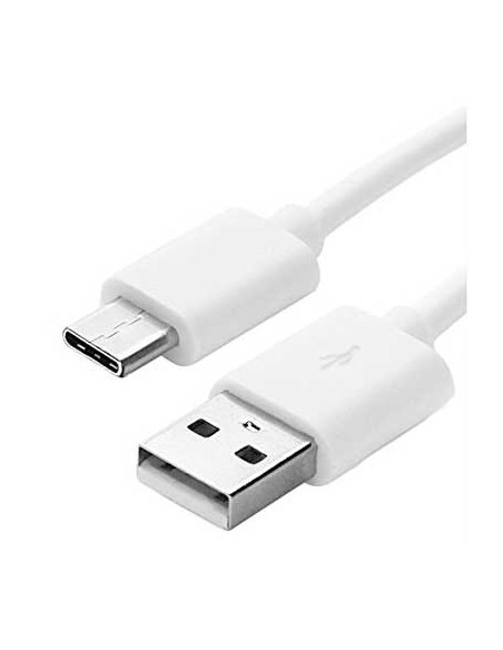 CABLE DATOS Y CARGA USB 2 0 AM TIPO-C 1 8M BLANCO