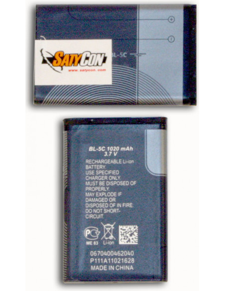 BATERIA MOVIL NOKIA BL-5C Y SATYCON CUBE2