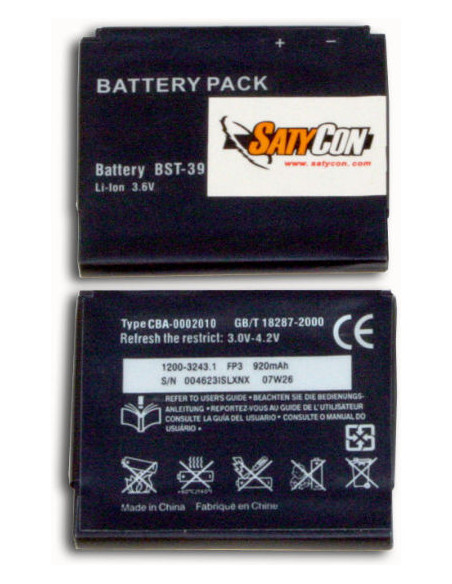 BATERIA MOVIL SONY ERICSON BST-39