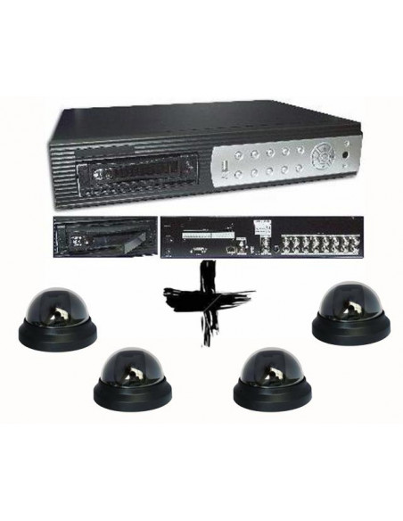 KIT GRABADOR VIDEOVIGILANCIA 16 CAMARAS 16CAM DOMO