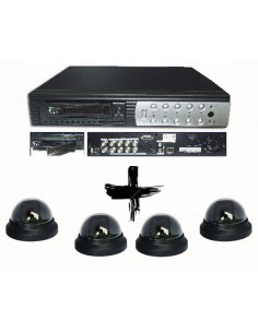 KIT GRABADOR VIDEOVIGILANCIA 8 CAMARAS   8CAM DOMO