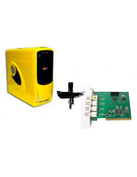 PC VIDEOVIGILANCIA 4 CAMARAS AMD 2GB 160GB P4125