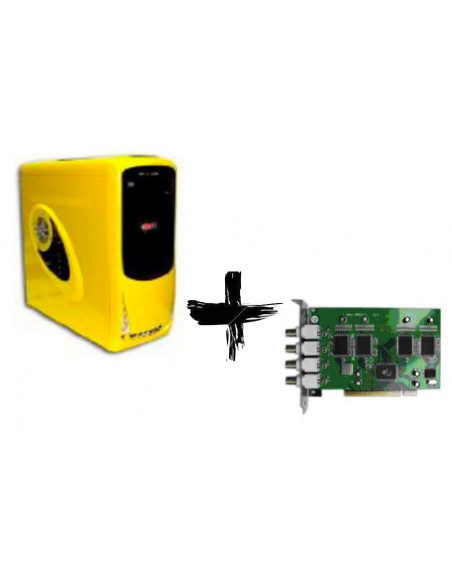 PC VIDEOVIGILANCIA 4 CAMARAS AMD 2GB 160GB P41100