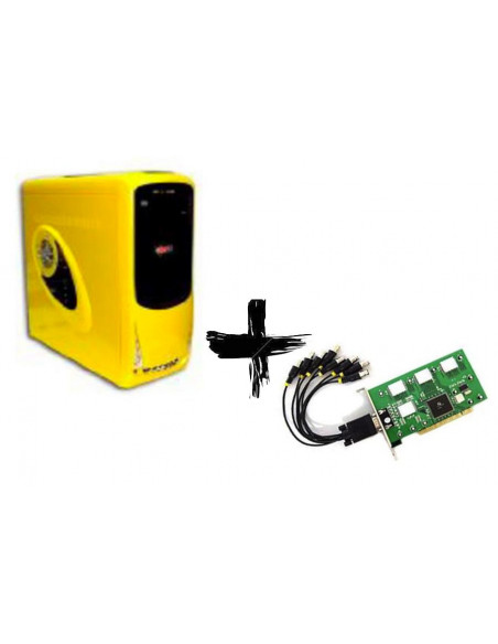 PC VIDEOVIGILANCIA 8 CAMARAS AMD 2GB 160GB P81200