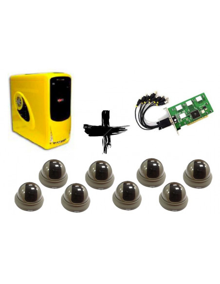 PC VIDEOVIGILANCIA 8 CAMARAS P81200   8 CAM DOMO