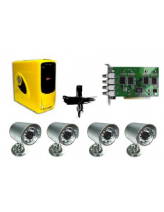PC VIDEOVIGILANCIA 4 CAMARAS P41100   4 CAM 15IR