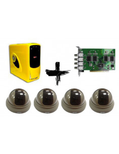 PC VIDEOVIGILANCIA 4 CAMARAS P41100   4 CAM DOMO