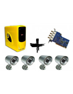 PC VIDEOVIGILANCIA 4 CAMARAS P4025   4 CAM 15IR