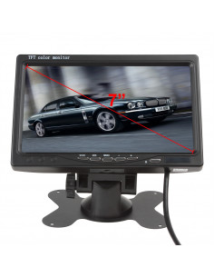 MONITOR VIDEOVIGILANCIA CCTV 7  CASA O COCHE 2CH 