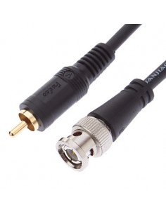 CABLE VIDEOVIGILANCIA BNC / RCA 20M NEGRO