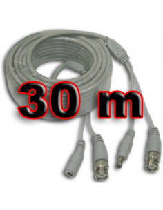CABLE VIDEOVIGILANCIA CON ALIMENTACION 30M SATYC