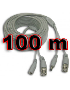 CABLE VIDEOVIGILANCIA CON ALIMENTACION 100M SATYC