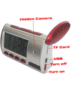 RELOJ DIGITAL DESPERTADOR CAMARA ESPIA  8GB
