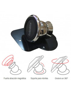 SOPORTE TELEFONO MOVIL DE COCHE MAGNETICO DE METAL