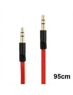 CABLE AURICULARES JACK 3 5 MM ROJO BEATS 95CM