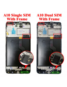 PANTALLA PARA SAMSUNG A10 DUAL SIM CON MARCO