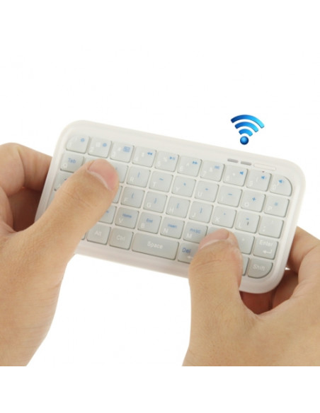 TECLADO BLUETOOTH IPAD / IPHONE / ANDROID BLANCO