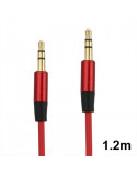 CABLE AURICULARES JACK 3.5 MM ROJO BEATS 120CM