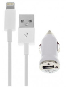 CARGADOR COCHE LIGHTNING COMPATIBLE IPHONE IPAD