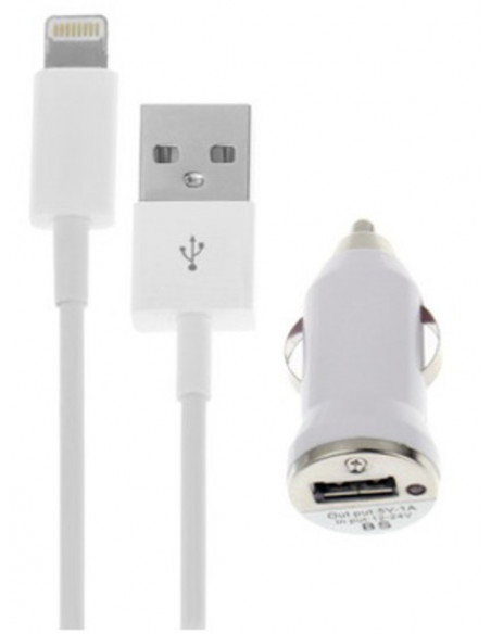 CARGADOR COCHE LIGHTNING COMPATIBLE IPHONE IPAD
