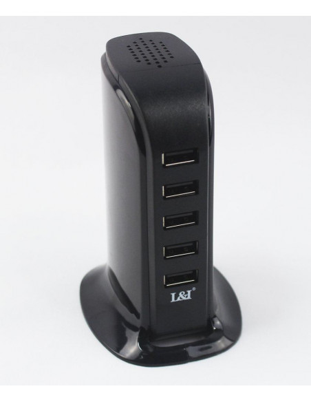 FUENTE CARGADOR 5X PUERTOS USB 5V 4A 20W CH023