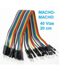 ARDUINO - CABLE DUPONT 40 VIAS 20CM MACHO-MACHO