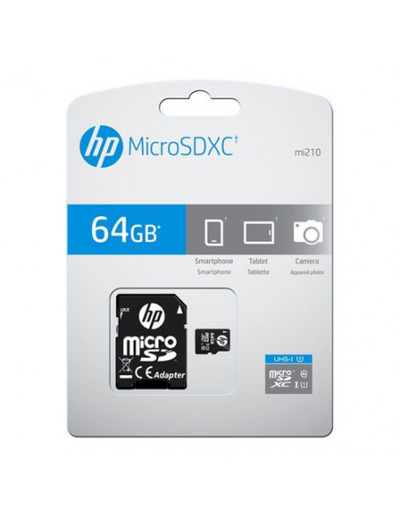 MICROSD XC HP C10 CON ADAPTADOR 64GB