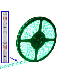 TIRA FLEXIBLE ADHESIVAS DE LEDS VERDES IP65 5M