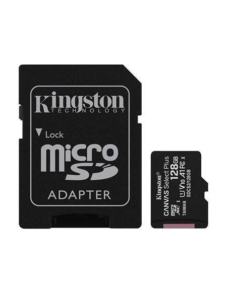 TARJETA MICROSD KINGSTON 128GB C10 CON ADAPTADOR