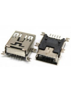CONECTOR MINI USB HEMBRA HORIZONTAL