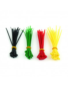 JUEGO DE BRIDAS 100 PCS NYLON 4 COLORES 100x2 5mm